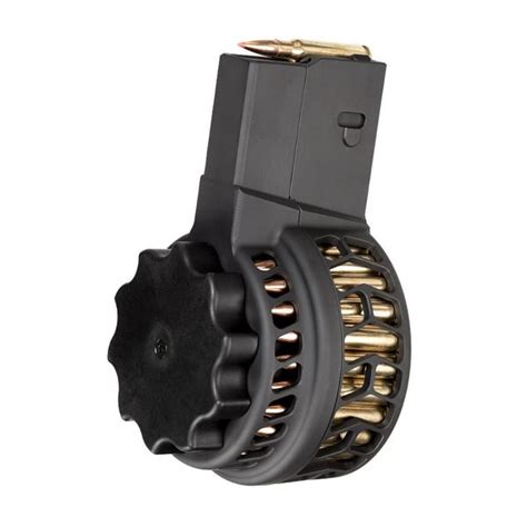 X 25 Skeletonized 50 Round Drum Magazine For Ar 308 And Sr 25 Tactical