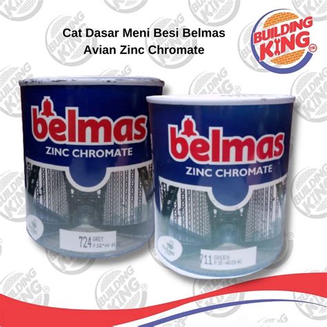 Jual Cat Dasar Meni Besi Belmas Hijau Abu Avian Zinc Chromate Bellmas