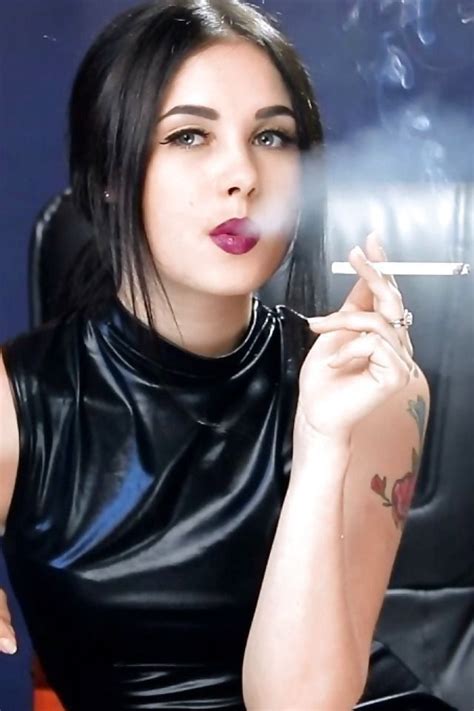 pin on exhaling smoking girl