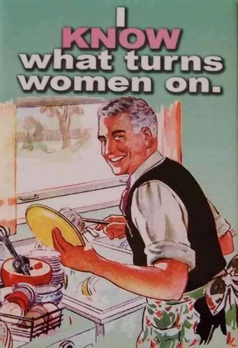 Nothing Sexier Than A Man Doing Dishes Retro Humor Funny