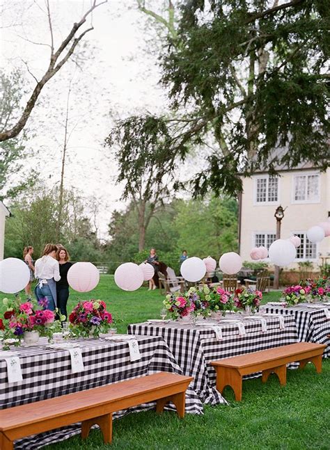 This dinner party set up is perfect for eid parties, friends gathering, or any occasion really!all of my lanterns, cups and poufs can be. Southern Spring BBQ in Charlottesville, Virginia | Bbq ...