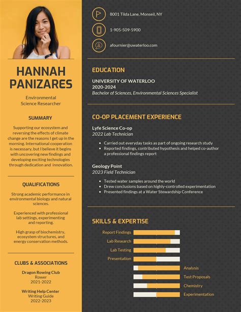Infographic Cv Template Word