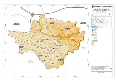 Gambar 1 Peta Administrasi Kota Surakarta Sumber Bappeda Kota