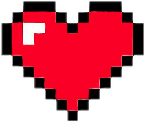 Corazón Png Heart Pixelart Game Retro Red Minecraft Life Pixel Pixel Art Broken Heart