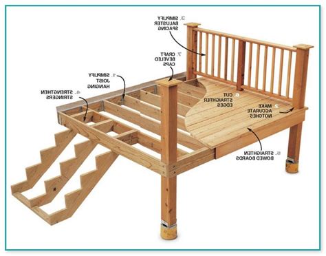 Great Free Elevated Deck Plans Home Improvement