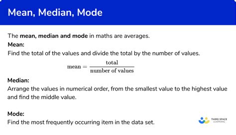 Mean Median Mode Gcse Maths Steps Examples And Worksheet