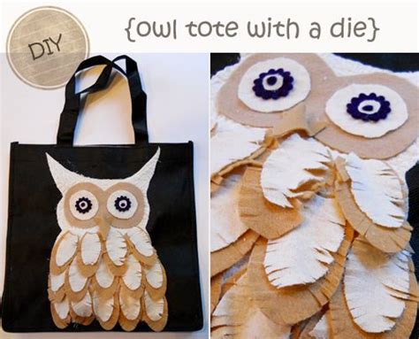 My Owl Barn Diy Feathery Owl Tote I Would Use Brighter Colors Owl