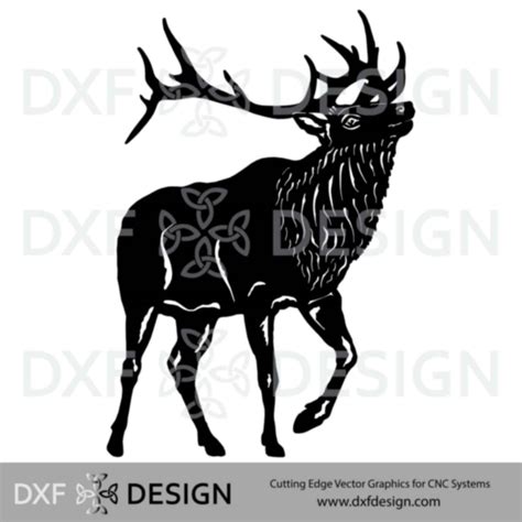 Elk Standing 1 Dxf File For Cnc Plasma Cutting