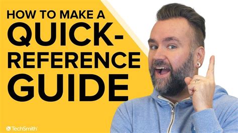 How To Make A Quick Reference Guide With Templates Youtube