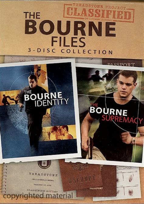 Bourne Files The 3 Disc Collection Dvd Dvd Empire