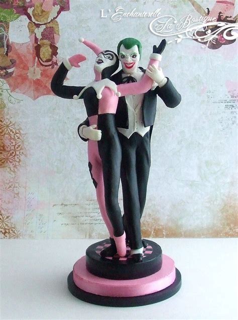 Joker Harley Quinn Wedding Cake Topper Donna Milburn Torta Nuziale