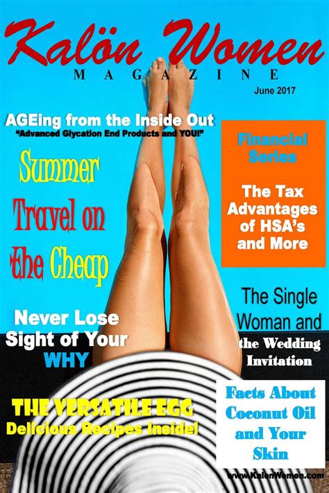 The June Issue Of Kalon Women Magazine Is Off To Amazon For Publishing