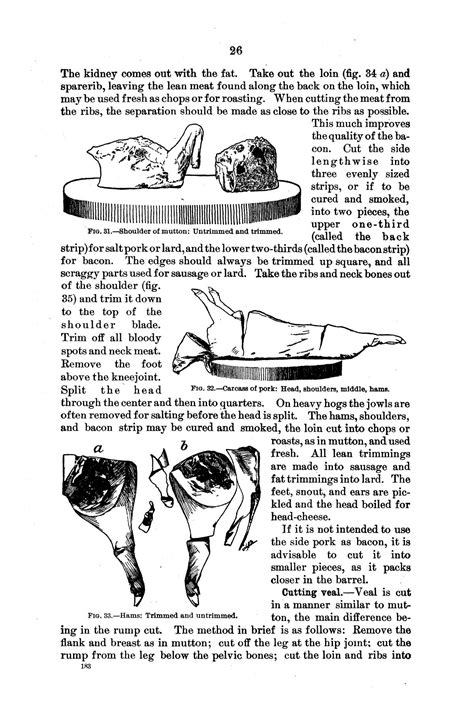 Meat On The Farm Butchering Curing And Keeping Page 26 UNT