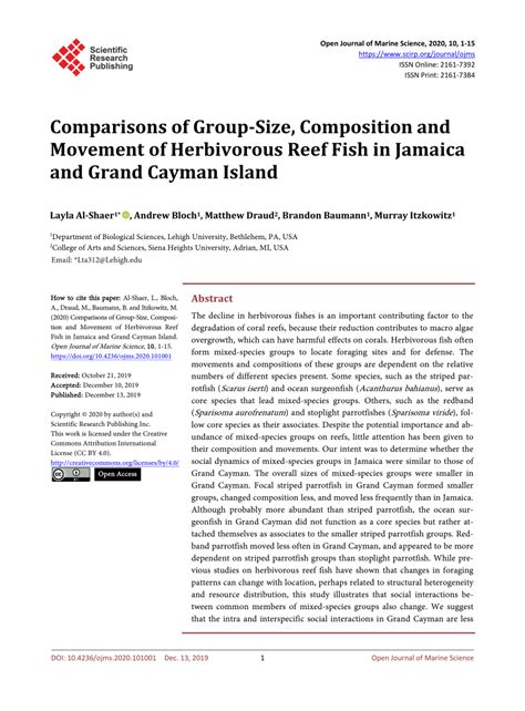 Pdf Comparisons Of Group Size Composition And Movement Of