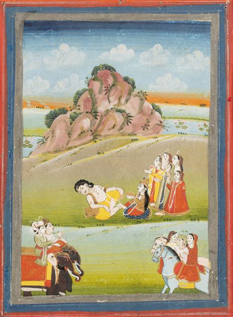 india,-rajasthan,-pahari,-late-18th-century-and-19th-century-five-indian-miniatures
