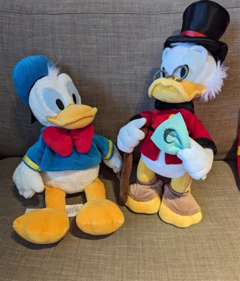 Disney Ducktales Donald Duck And Uncle Scrooge Mcduck Soft Toy Plush