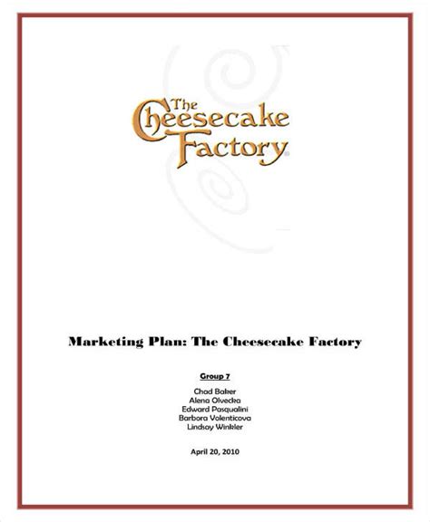 6 Restaurant Marketing Action Plan Templates Pdf Word Apple Pages