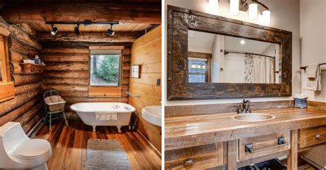 cabin bathroom ideas for a practical rustic design