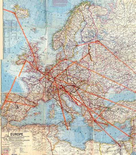 Jottings From The Past Travel Maps Europe And Ireland