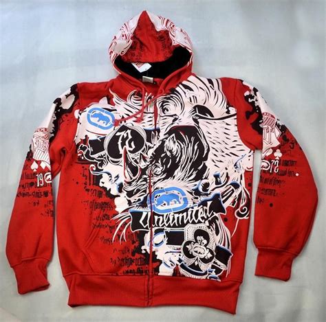 4f23 Hip Hop Ecko Unltd Hoodie Coat Cotton Rhino Graffiti Sweater Sweatshirt Ebay