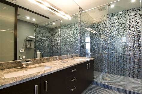 Bathrooms can look plain and dull at times. 27 nice pictures of glass tile designs bath 2020