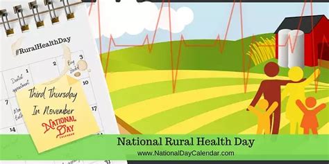 National Rural Health Day Third Thursday In November National Day Calendar Rural Health