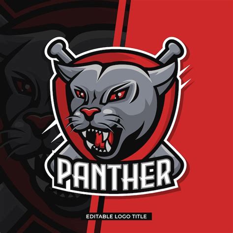 Premium Vector Animal Head Panther Logo Character
