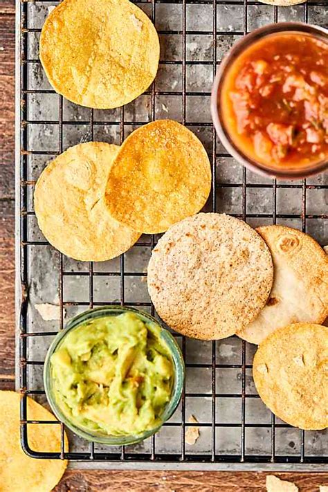 Preheat the oven to 400f / 200c these golden, crunchy, air fryer tortilla chips are addictive and easy to make with just 2 ingredients. Air Fryer Tortilla Chips Recipe - w/ Flour, Corn, & Low ...