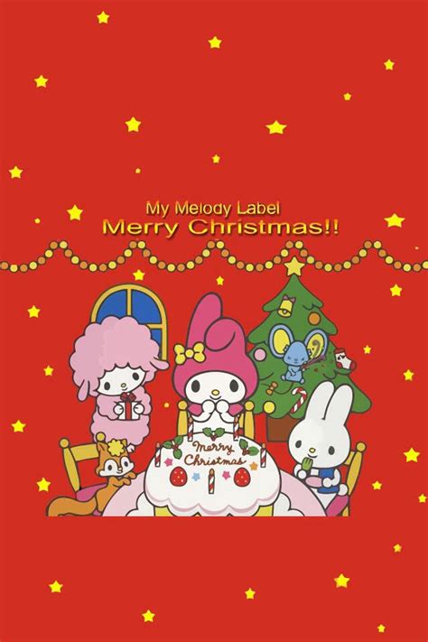 My Melody And Friends Merry Christmas Married Christmas Merry