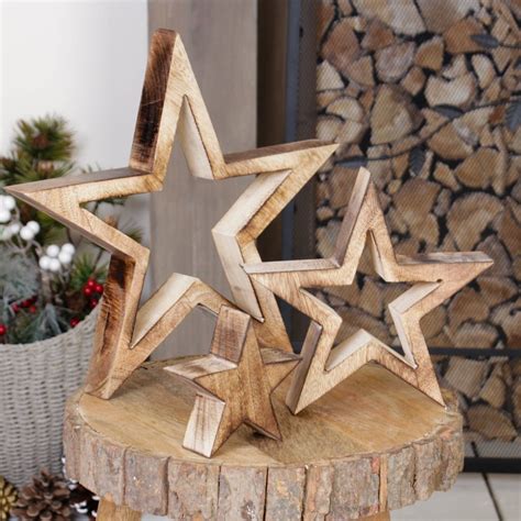 Personalised Set Of Three Nesting Star Ornaments Star Ornament