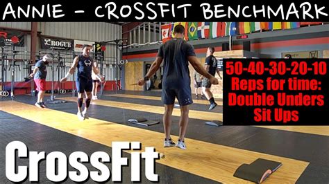 Annie Crossfit Benchmark Workout Double Unders And Sit Ups Youtube