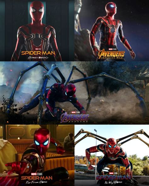 Iron Spider Suit Appearances Thru The Mcu Rspiderman