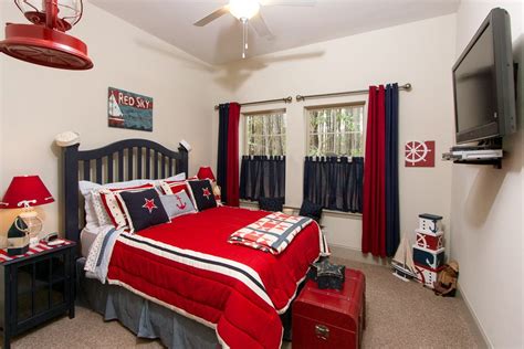 Ellipse white mid century twin bed + reviews | crate and barrel. nautical red white blue bedroom | Blue bedroom, Bedroom ...