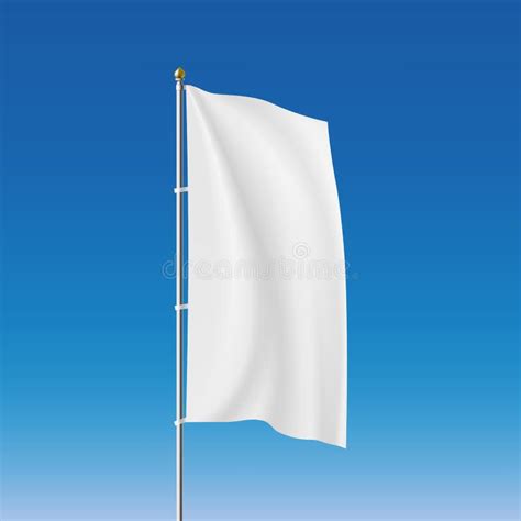 White Flag Stock Illustration Stock Vector Illustration Of Backdrop