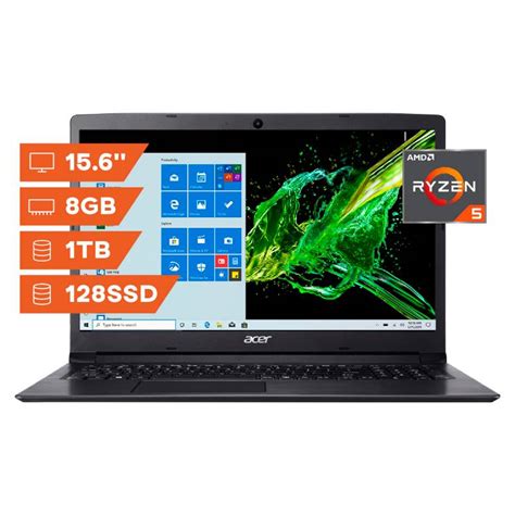 Acer Notebook Acerryzen 58gb Ram1tb128ssdw10156