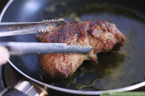 Time is the critical variable i like to start my filet mignon on a very hot pan or grill. 3 Ways to Cook Filet Mignon - wikiHow