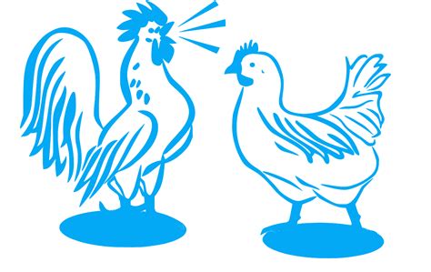 SVG Schwanz Tier Henne Hähnchen Kostenloses SVG Bild Symbol