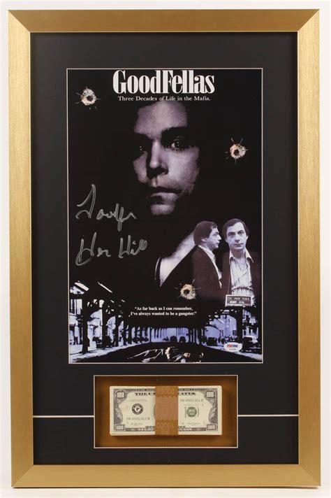 Henry Hill Signed Goodfellas 17x26 Custom Framed Print Display With