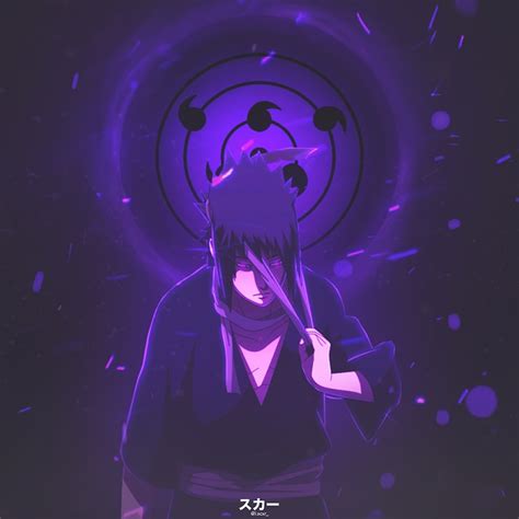 Sasuke Rinnegan Purple Aesthetic Aestethic Anime Tumblr Purple