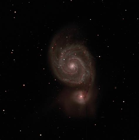 Messier 51 Whirlpool Galaxy In Canes Venatici Telescope Flickr
