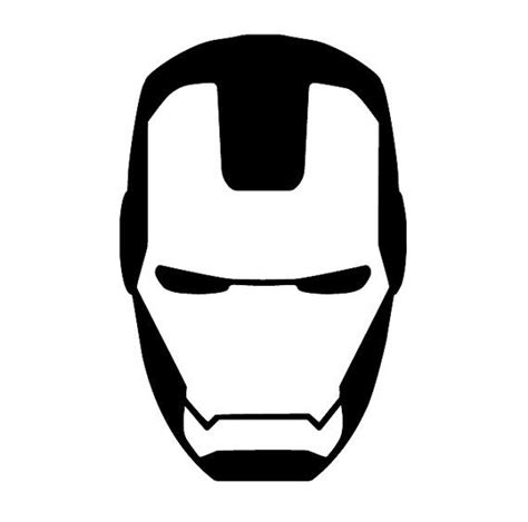 Iron Man Black And White Mask
