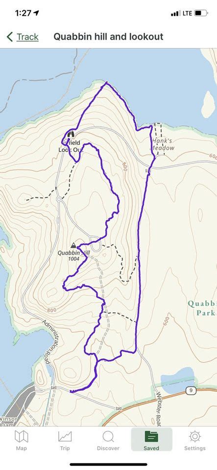 Ma Quabbin Reservoir Quabbin Hill And Enfield Lookout Loop Larry