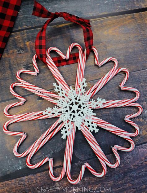 There are so many she is struggling to see where she is going, but she managed. Candy Cane Wreath Craft For Christmas - Crafty Morning