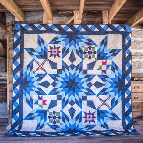 Blazing Star 2017 Block Of The Month Star Quilt Patterns Quilts
