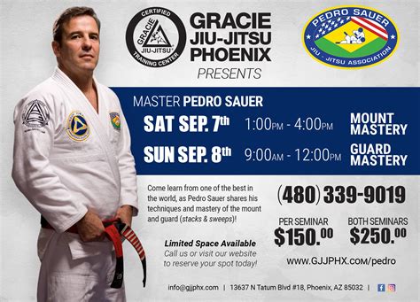 Pedro Sauer Seminar Gracie Jiu Jitsu Phoenix