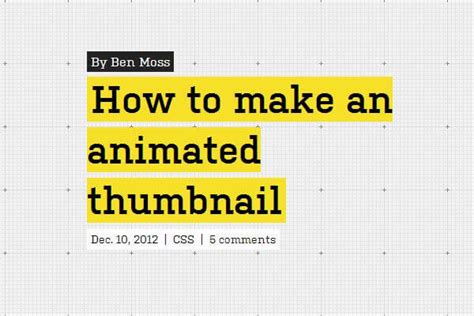 How To Make An Animated Thumbnail Bypeople