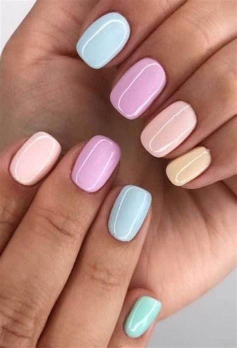 Pastel Color Acrylic Nails Super Trendy Right Now In 2020 Pastel