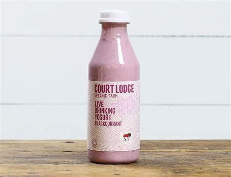 Blackcurrant Drinking Yogurt Organic Court Lodge 500ml
