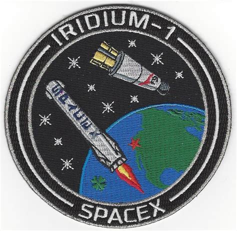 Iridium 1 Spacex Mission Patch Us Air Force Space And Missile Museum