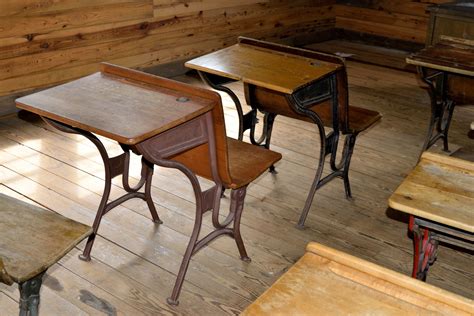 Antique Wood School Desk Free Stock Photo Public Domain Pictures